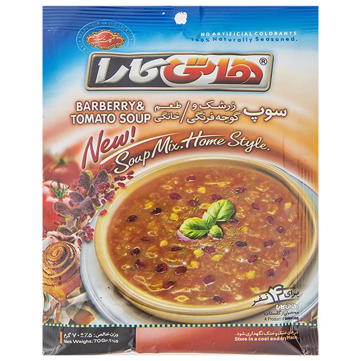 سوپ نیمه آماده زرشک و گوجه‌فرنگی هاتی کارا مقدار 70 گرم Hoti Kara Barberry And Tomato Soup 70 gr